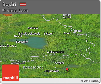 Satellite Panoramic Map of Bojāri