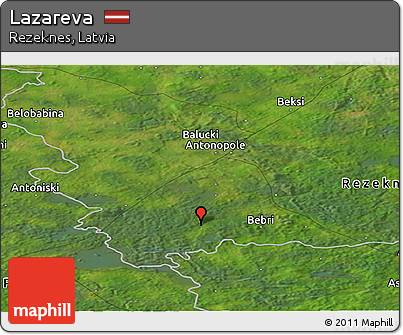 Satellite Panoramic Map of Lazareva