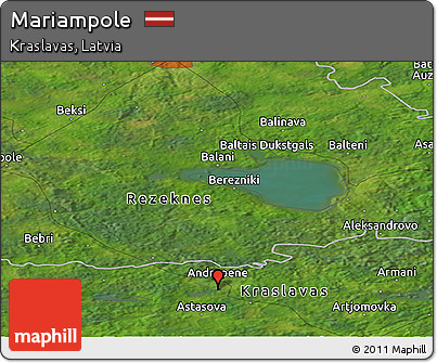 Satellite Panoramic Map of Mariampole