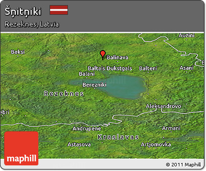 Satellite Panoramic Map of Šņitņiki