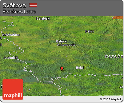 Satellite Panoramic Map of Svātova