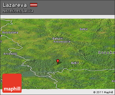 Satellite Panoramic Map of Lazareva