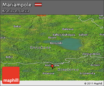 Satellite Panoramic Map of Mariampole