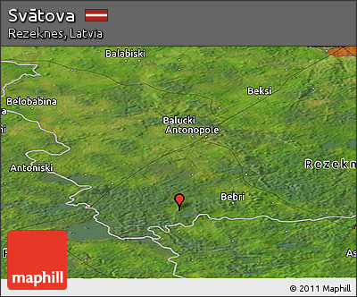 Satellite Panoramic Map of Svātova