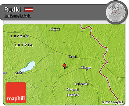 Physical 3D Map of Rudki