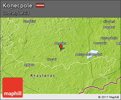 Physical 3D Map of Koņecpole