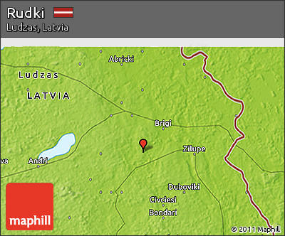 Physical 3D Map of Rudki