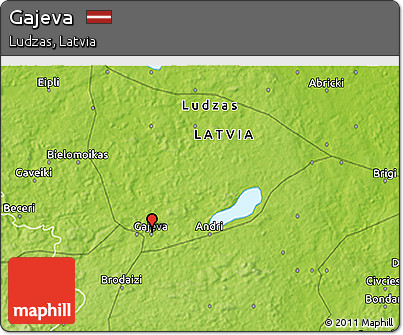 Physical 3D Map of Gajeva