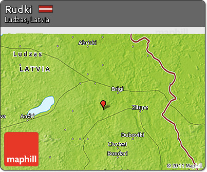 Physical 3D Map of Rudki