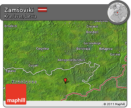 Satellite 3D Map of Zamšoviki