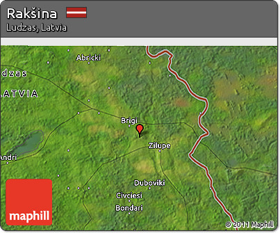 Satellite 3D Map of Rakšina