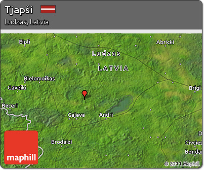 Satellite 3D Map of Tjapši