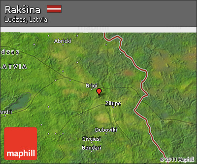 Satellite 3D Map of Rakšina