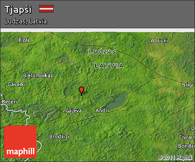 Satellite 3D Map of Tjapši