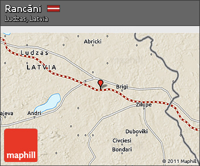 Shaded Relief 3D Map of Rancāni