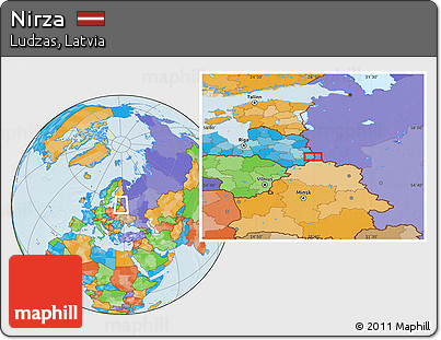 Political Location Map of Nirza