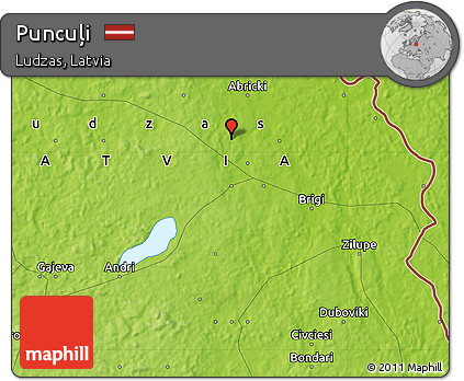 Physical Map of Puncuļi