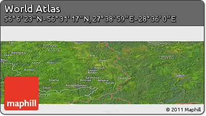 Satellite Panoramic Map of the Area around 56° 18' 50" N, 28° 7' 30" E