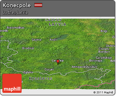 Satellite Panoramic Map of Koņecpole