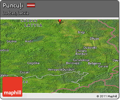 Satellite Panoramic Map of Puncuļi