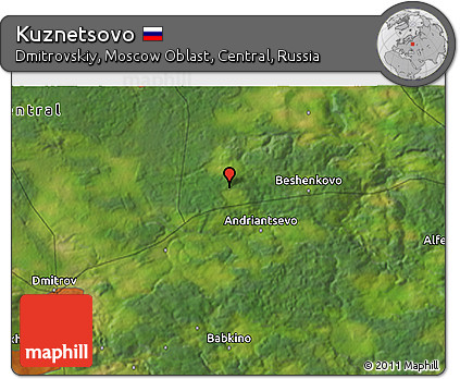 Satellite 3D Map of Kuznetsovo