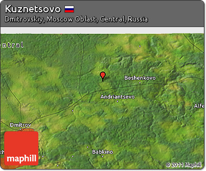 Satellite 3D Map of Kuznetsovo
