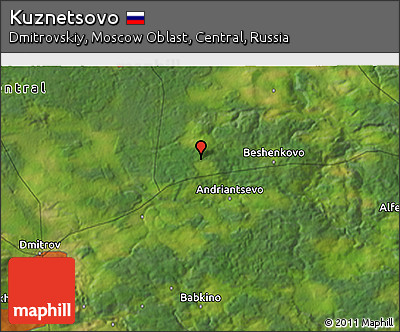 Satellite 3D Map of Kuznetsovo