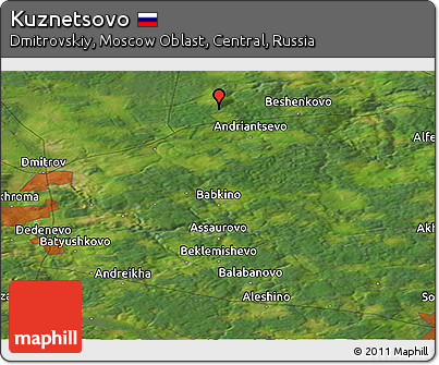 Satellite Panoramic Map of Kuznetsovo