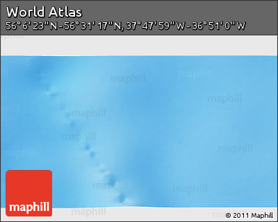 Physical 3D Map of the Area around 56° 18' 50" N, 37° 19' 30" W