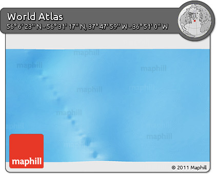 Shaded Relief 3D Map of the Area around 56° 18' 50" N, 37° 19' 30" W