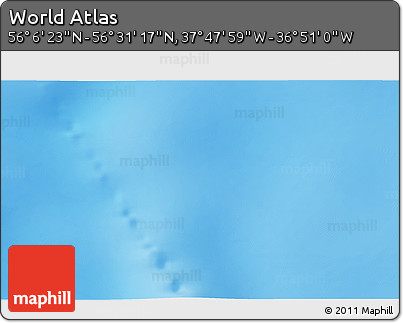 Shaded Relief 3D Map of the Area around 56° 18' 50" N, 37° 19' 30" W