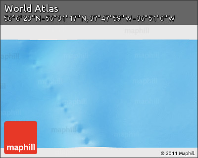 Shaded Relief 3D Map of the Area around 56° 18' 50" N, 37° 19' 30" W