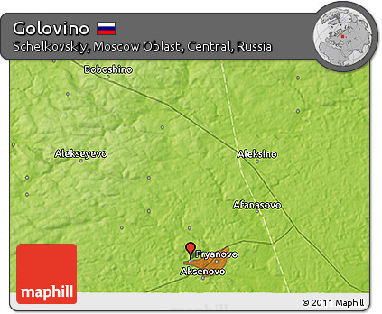 Physical 3D Map of Golovino
