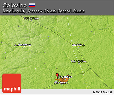 Physical 3D Map of Golovino