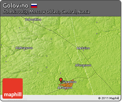 Physical 3D Map of Golovino