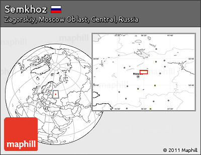 Blank Location Map of Semkhoz