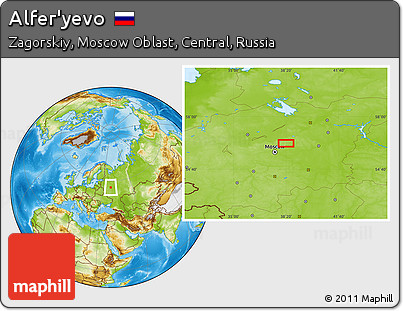 Physical Location Map of Alfer'yevo