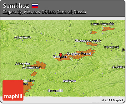 Physical Panoramic Map of Semkhoz