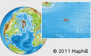 Physical Location Map of the area around 56° 18' 50" N, 39° 1' 29" W