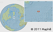 Savanna Style Location Map of the area around 56° 18' 50" N, 39° 1' 29" W, hill shading