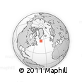 Outline Map of the Area around 56° 18' 50" N, 41° 34' 30" W, rectangular outline