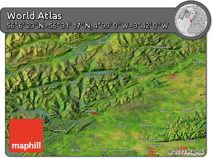Satellite Map of the Area around 56° 18' 50" N, 4° 10' 30" W