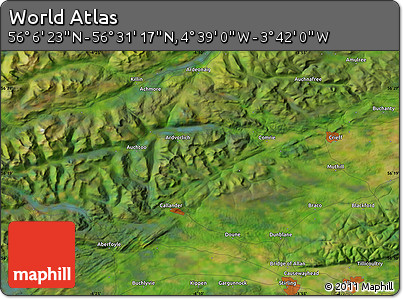 Satellite Map of the Area around 56° 18' 50" N, 4° 10' 30" W