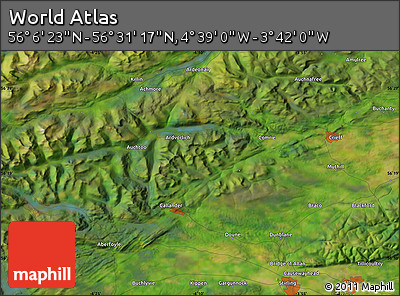 Satellite Map of the Area around 56° 18' 50" N, 4° 10' 30" W