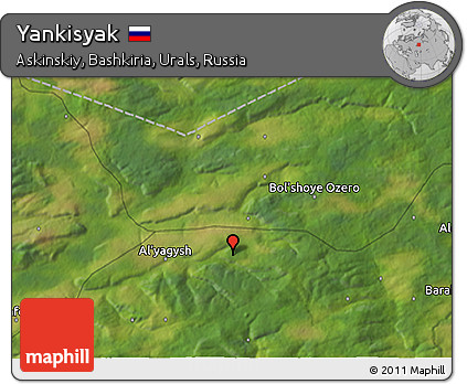 Satellite 3D Map of Yankisyak