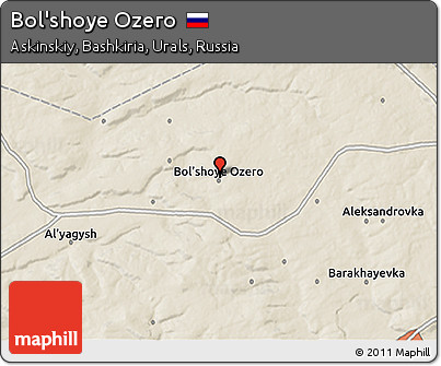 Shaded Relief 3D Map of Bol'shoye Ozero