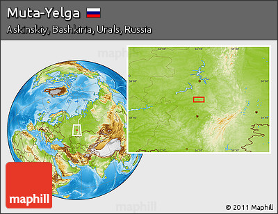 Physical Location Map of Muta-Yelga