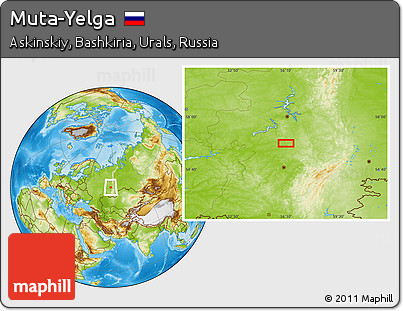 Physical Location Map of Muta-Yelga