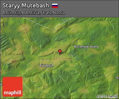 Satellite Map of Staryy Mutebash