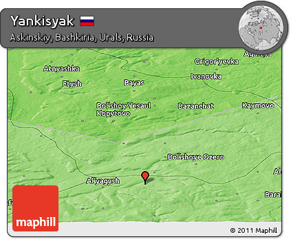 Political Panoramic Map of Yankisyak